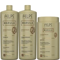 Felps Marula Hipernutrição Shampoo Condicionador e Máscara 3x1 Litro