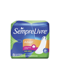 Sempre Livre Adapt Suave - Absorvente sem Abas (8 Unidades)