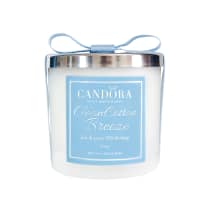 Candora Clean Cotton Breeze com Anel G Prata 925 - Vela Aromática 200g