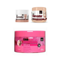 Kit Bio Soft Clareador de Manchas + Esfoliante, 3 produtos.