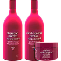 Azenka Chantilly - Kit Antiporosidade Antifrizz Salão Trio (3 Produtos)