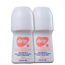 Kit Adorlys Natural Floral - Desodorante Roll-on 2x70g