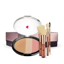 Kit Pó Multiefeitos + Kit Pincéis Bronze + Caixa Cubo G