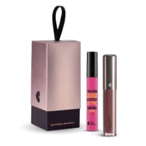 Kit Máscara de Cílios Divina Preté Volume Alonga Curva e Define + Batom Líquido Supermate Cappuccinoli + Caixa Cubo P