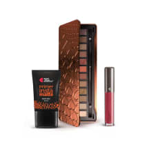 Kit Paleta Adoro Bronzes + Primer Instamatte + Batom Líquido Supermate Goiabali