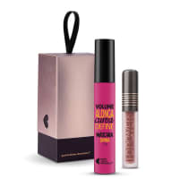 Kit Máscara de cílios Divina Preté + Batom HD Power Nudehd + Caixa Cubo P