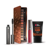 Kit Paleta de Sombras Adoro Bronzes + Primer Instamatte + Máscara Extensão de Cílios + Batom Líquido Supermate Goiabali