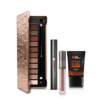 Kit Paleta de Sombras Adoro Rosês + Primer Instamatte + Máscara Extensão de Cílios + Batom HD Power Nudehd