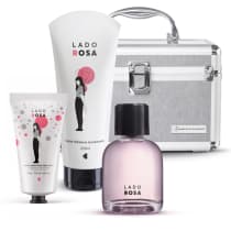 Kit Lado Rosa com Maleta: Colônia 75ml + Creme Mãos + Loção
