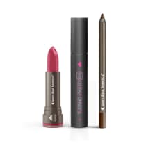 Kit Máscara Tubinho Preto + Batom Hidratante Armarosa + Lápis Olhos Marronlito