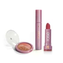 Kit Estrela Rosé: Batom + Máscara + Blush Rose