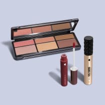 Kit Paleta Multifuncional Adoro Celebrar + Máscara Big Bang + Batom Super Tint Marsalatint