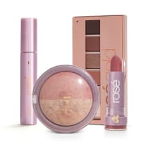 Kit Estrela Rosé Light: Paleta Rosé Light + Batom + Máscara + Blush Rose