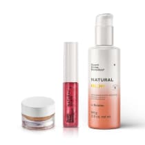 Combo Natural Glow: Demaquilante Hidragel + Iluminador e Sombra Bronze + Tint Glow Coral