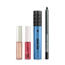 Combo Sombra Líquida Champagne + Tint Glow Coral + Máscara + Lápis Pretuco