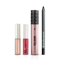 Combo Sombra Líquida Champagne + Tint Glow Coral + Máscara Big Bang + Lápis Pretuco