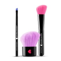 Combo de Pinceis para Maquiagem (Multiuso, Delineador e Blush)