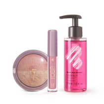Combo Blush Iluminador 6,5g + Gloss Labial 4ml + Demaquilante Cleansing Oil 105ml