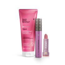 Combo Loção Corporal Nutri 200ml + Máscara de Cílios Volume e Definição + Batom Mate Rose Seja Luz