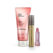 Combo Loção Corporal Hidra 200ml + Máscara de Cílios Volume + Batom Mate Rose Seja Luz