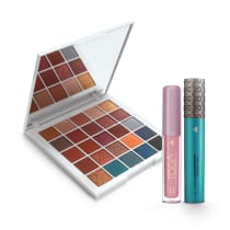 Combo Paleta de Sombras Love Collection + Máscara de Cílios Escândalo Alongamento + Gloss Labial Avelã Aveludado