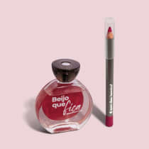 Combo Desodorante Colônia Beijo que Fica + Lápis Labial Vermetis