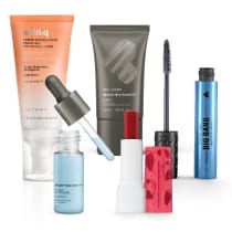 Combo Creme Facial + Booster + Primer + Máscara de Cílios Resistente à Água + Balm Hidratante Morango Tango