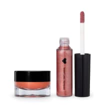 Combo Rose QDB Beats: Batom Líquido Rose Vibração + Blush Cremoso Rose