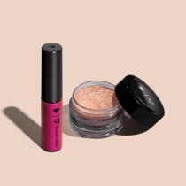 Combo QDB Beats: Batom Gloss Iluminado Rosa da Ferveção 5,4ml + Glitter Em Gel Furta Cor da Alegria 5g