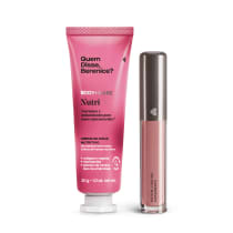 Combo Make e Cuidados: Creme Hidratante para Mãos Romã + Batom Líquido Supermate Rosetali