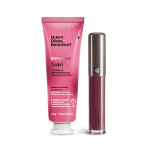 Combo Make e Cuidados: Creme Hidratante para Mãos Romã + Batom Líquido Supermate Tintoli