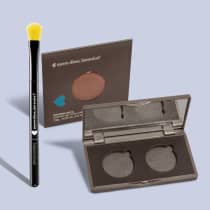 Combos Make Para Olhos: Estojo de Sombra Refil Para 2 + Pincel de Sombra + Refil Sombra Mate Marronterra