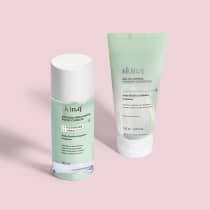 Combo Skincare de Milhões Com Skin.q: Solução Renovadora Duplo Combate 110ml + Gel de Limpeza Combate a Oleosidade 150ml