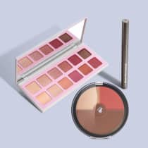 Combo Pó Multiefeitos + Palette de Sombras Quartzo + Caneta Delineadora