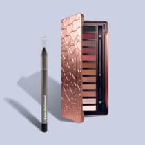 Combo Coleção Que Eu Preciso: Paleta de Sombras Adoro Rosês 12g + Lápis Olhos Pretuco 1,2g