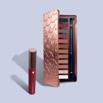 Combo Make Para Arrasar: Paleta de Sombras Adoro Rosês 12g + Batom Super Tint Vermetint 4 ml