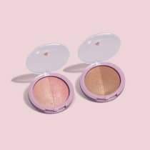 Combo Super Iluminado: Blush Iluminador Bronze 6,5g + Blush Iluminador Rosé 6,5g