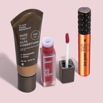 Combo Base Tint Cor 12 Q 30ml + Máscara de Cílios 10g + Batom Líquido Morangoli 5,5ml