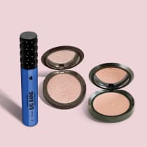 Combo Iluminador Compacto Facial Roseluz 5g + Máscara Resistente à Água 10g + Pó Translúcido Compacto Instamatte 5,5g