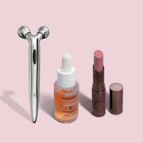 Combo Sérum Concentrado Antioxidante Vitamina C 30ml + Massageador Facial 3D + Batom Volumão Rosadolê 3,4g