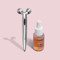 Combo Skincare: Sérum Concentrado Antioxidante Vitamina C 30ml + Massageador Facial 3D