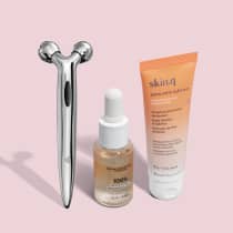 Combo Skincare: Sérum Concentrado Firmador Hemiesqualano 30ml + Esfoliante Ação 360° 50g + Massageador Facial 3D