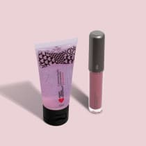 Combo Mini Sabonete Demaquilante 30ml + Batom Líquido Supermate Rosetali 4ml