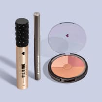 Combo Máscara de Cílios Big Bang 10g + Caneta Delineadora 1ml + Pó Compacto Facial