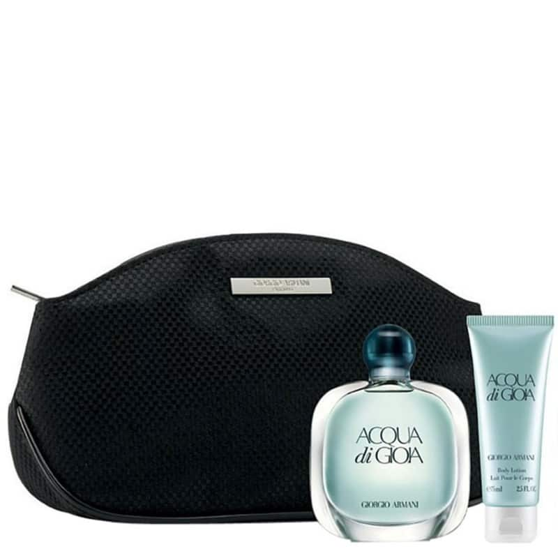 Giorgio Armani Conjunto Feminino Acqua Di Gioia Eau De Parfum 50ml Locao 75ml Necessaire Beleza Na Web