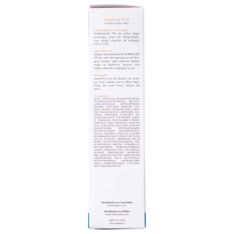 Ada Tina Normalize FPS 60 - Protetor Solar Facial 50ml