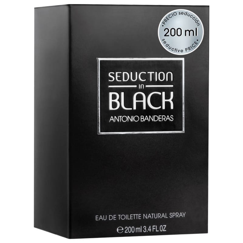Seduction in Black Antonio Banderas Eau de Toilette - Perfume Masculino 200ml