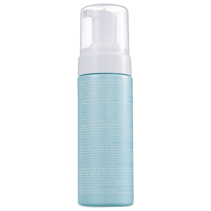 Clinique Anti-Blemish Solutions Cleansing - Espuma de Limpeza Facial 125ml