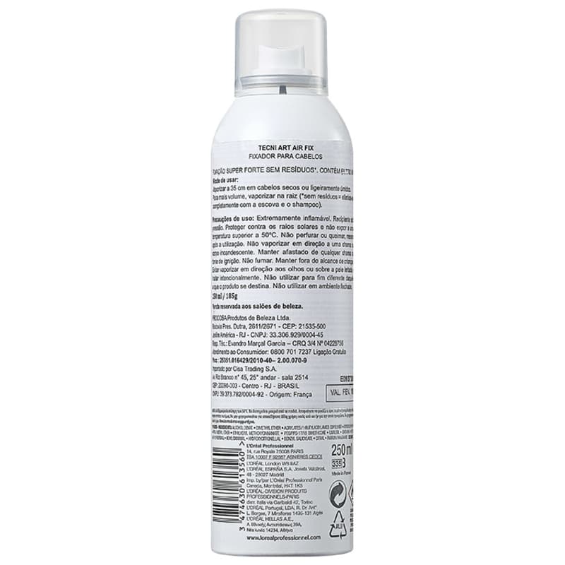 L'Oréal Professionnel Tecni Art Air Fix Force 5 - Spray Fixador 250ml