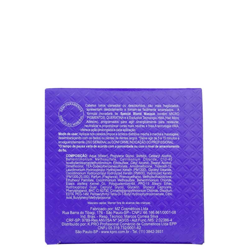 K.Pro Special Silver Blond - Máscara Capilar 165g